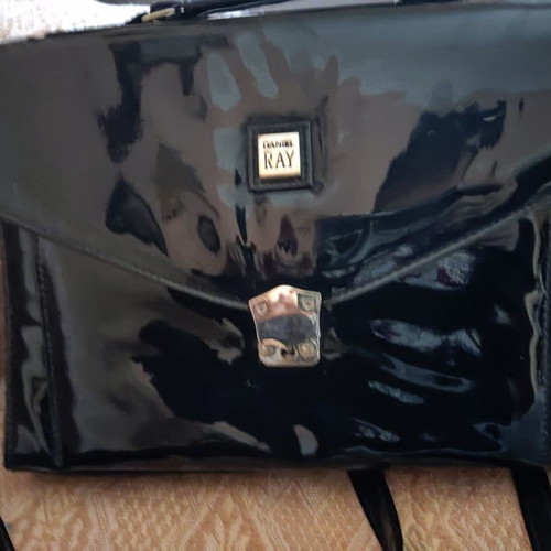 Women's leather shoulder bag used 24x30x7 cm