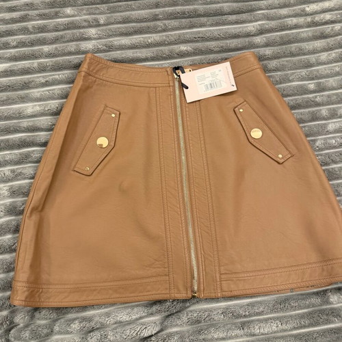 Leather mini skirt new Lynne with zipper