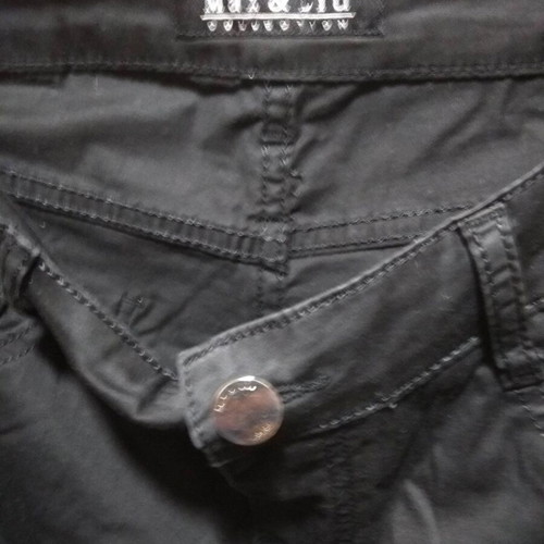 Max & Liu Capri Women's Pants No36 Stretch Elastic Used Black