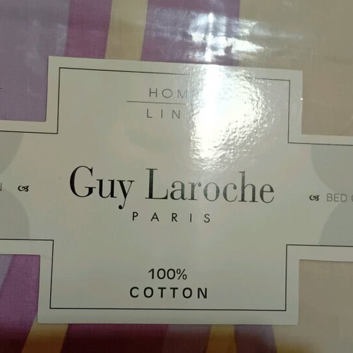 Guy Laroche bed sheet set 100% cotton new
