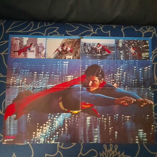Superman Collectible Poster 1979 used, DC superhero