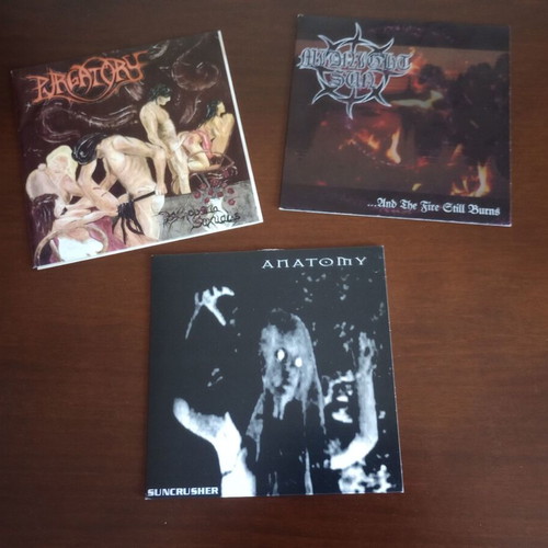 Purgatory Midnight Sun Anatomy Long Voyage Back 7" EPs used, metal
