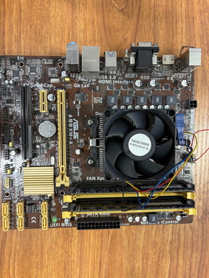 Motherboard Asus A88XM-A Rev. 1.05 Socket FM2 with 4GB DDR3 and AMD processor like new