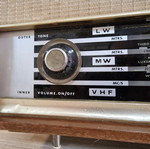 Vintage EKCO radio model U428 used with LW, MW and VHF