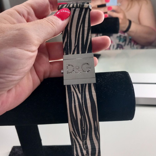 Dolce & Gabbana women's double-sided wristwatch like new, black and silver
