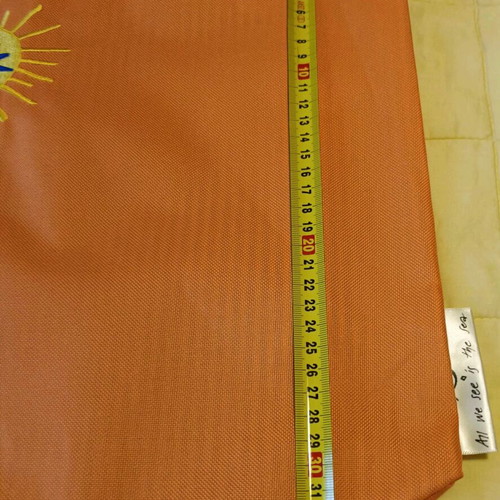 VICHY Beach Tote orange with striped lining new and unused