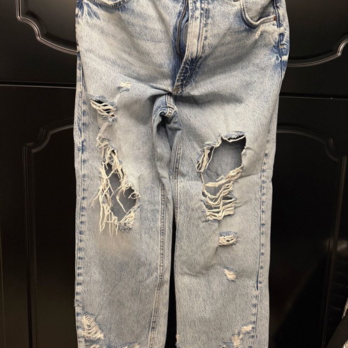 Zara jeans used with rips, blue, size XXL