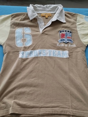 Sam 0-13 Polo kids shirt No. 8 like new, 100% cotton, sports team