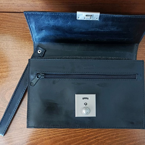 Men's leather bag Lavor new, black