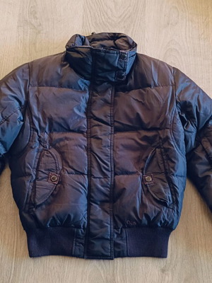 Gas down jacket unisex S/M like new, black