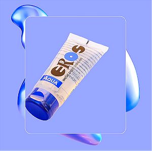 Water Based Lubricant Eros Aqua Lube Anal Vaginal Long Lasting Glide Condom Safe 50ml
