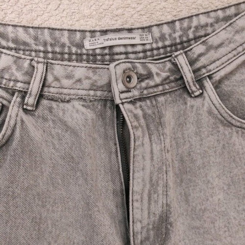 Jeans mom fit Zara used, grey, size L