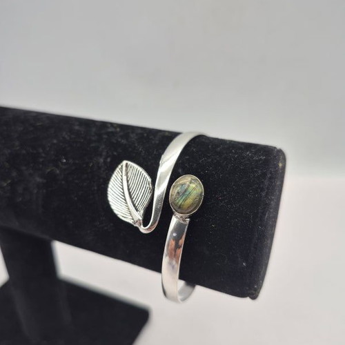 Labradorite Crystal Bracelet Silver Plated New