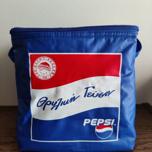 Vintage Cooler Bag Olympiacos x Pepsi like new
