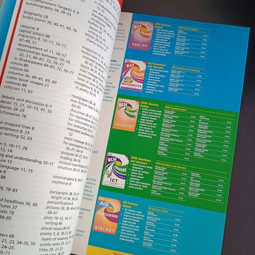 KS3 Success Visual Revision Guide English Levels 4-7 like new