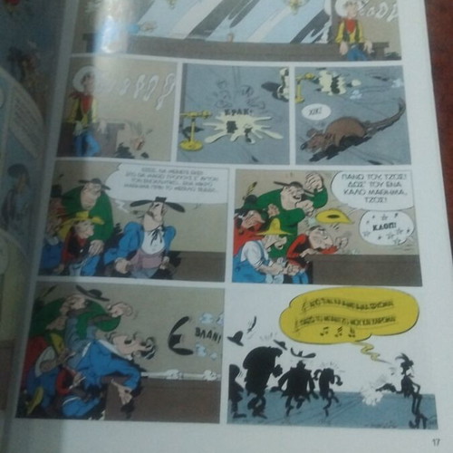 Lucky Luke Enantion Tzos Tzeimon comic book used, Greek literature