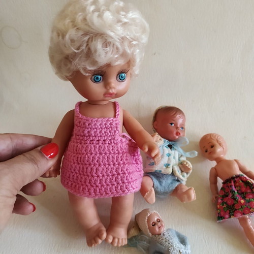 Vintage dolls set from 1960-70s, like new, collectible