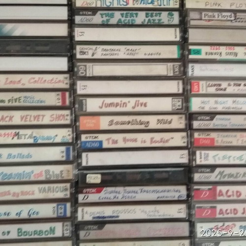 Audio cassette tapes used, pack with foreign music, rewritable