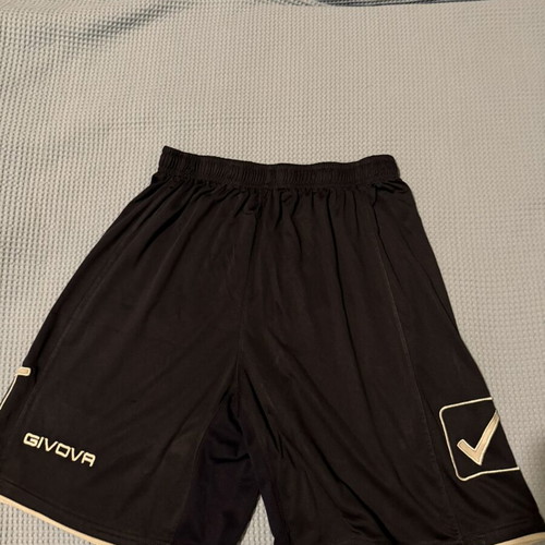 Givova black sports shorts used with embroidered logo