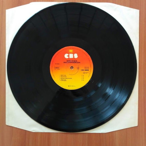 Bruce Springsteen Born To Run LP vinyl used, 33 rpm, Greek pressing