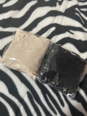 Tights set new, black and beige