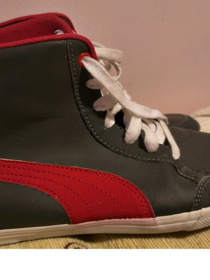 Puma athletic boots used, size 38, black and pink