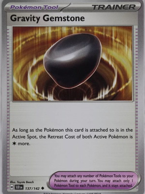 Gravity Gemstone collectible pokemon card new