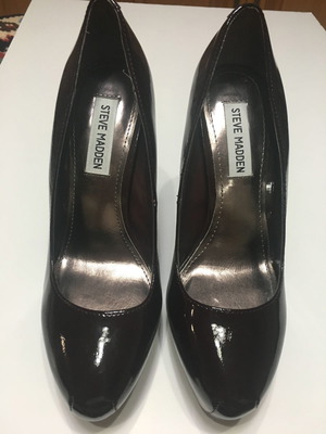 Παπούτσια Steve Madden γόβες δερμάτινα καινούργια μωβ μέγεθος 37