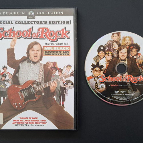 School of Rock DVD used, comedy, subtitles