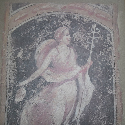 Fresco painting like new, canvas reproduction, Urania muse