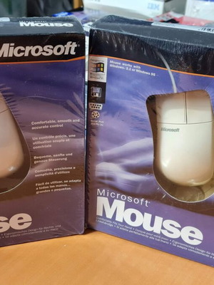 Microsoft Mouse original σφραγισμένα, συμβατά με Windows 3.1 και 95, πακέτο 2