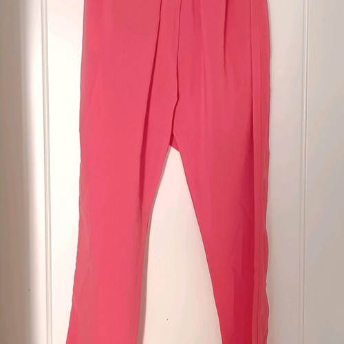 Fullah Sugah women's coral pants with drawstring used, size S