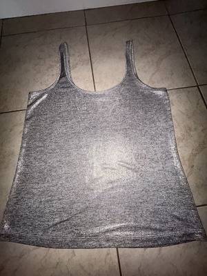 Blouse like new, size S, silver