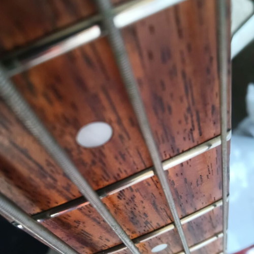 Dean electric bass guitar, 4-string wood top