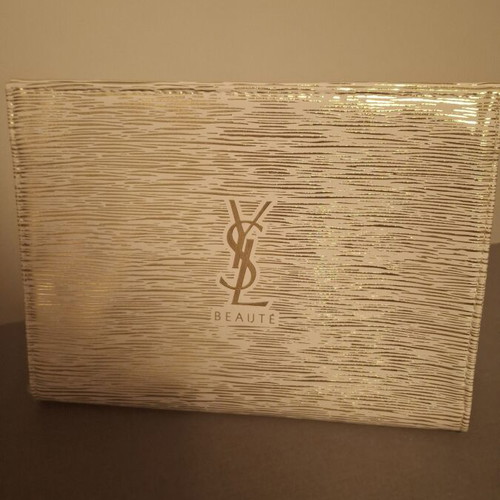 YSL Beauty Woman Pouch new, white and gold