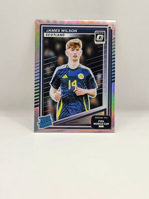 Картичка Panini Donruss Optic Road to World Cup Prizm James Wilson Rated Rookie 2025-26 нова