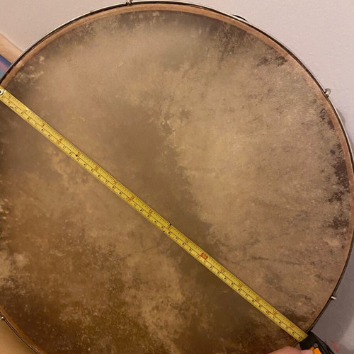 Bendir Percussion Like New With Genuine Leather