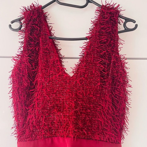 Mind Matter red one-piece jumpsuit like new, size S