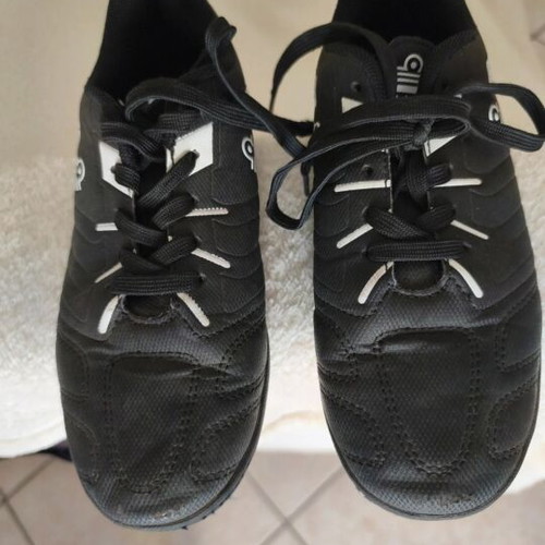 Admiral Kids' Football Shoes used, size 34, black and white