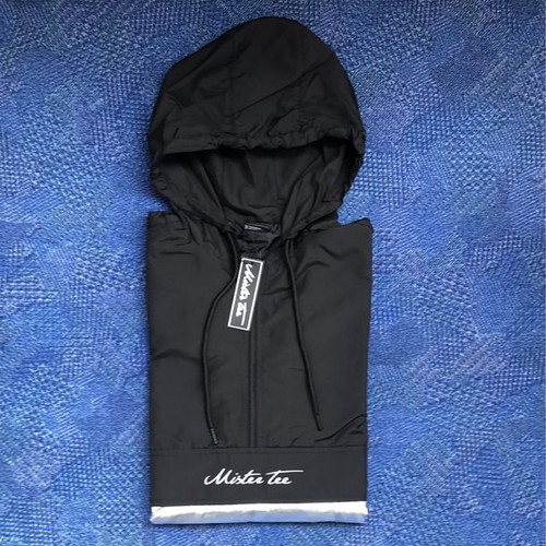 Mister Tee Reflective Windbreaker new, silver, sizes S M XL