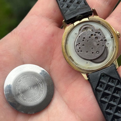 Timex Marlin Vintage watch used with rubber strap