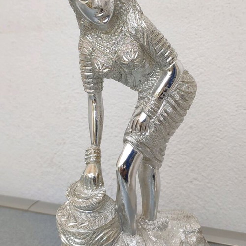 Vintage Metal Silver-Plated Figurine