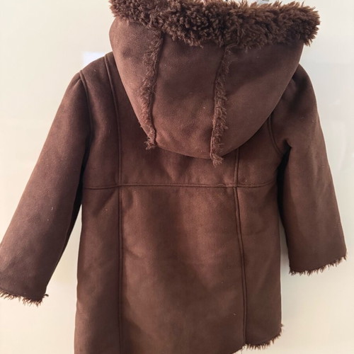 Gap Sheepskin Coat Dark Brown for Girls 4 Years Like New
