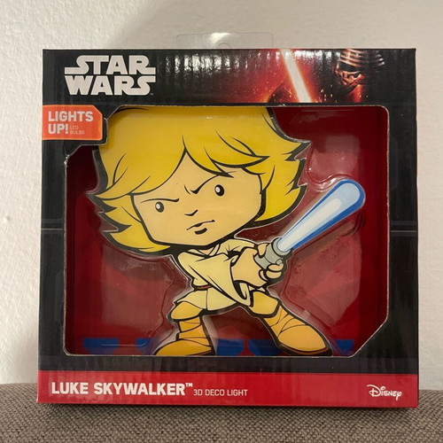 Luke Skywalker 3D Deco Light Star Wars new Disney