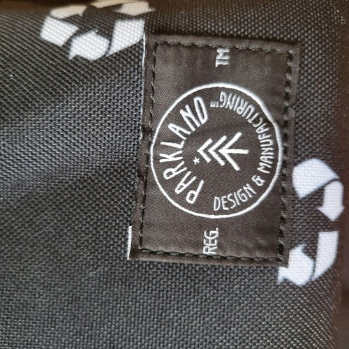 Parkland backpack new, black made from recycled plastic bottles