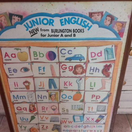 Alphabet frame used with wooden frame for English learning