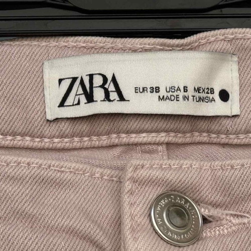 Zara women's jeans used, pink, size S-M