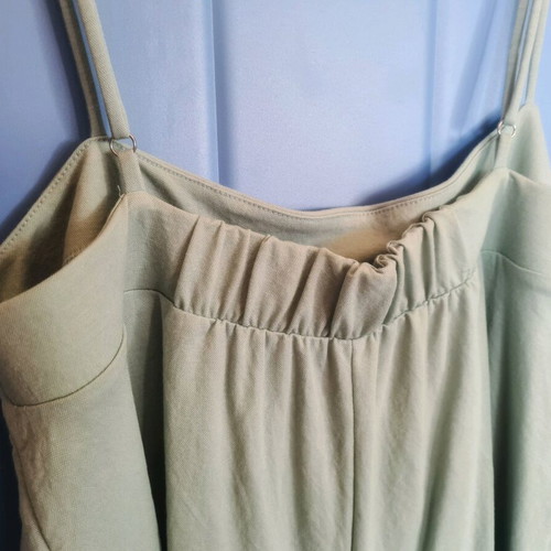 Zara one-piece bermuda jumpsuit like new, mint color, size M