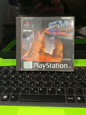 Street Fighter Plus PS1 used with repro front cover