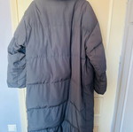 Long jacket like new, size L, purple